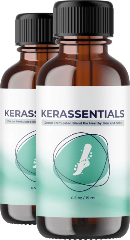 Two bottles of Kerassentials oil, 15 ml each